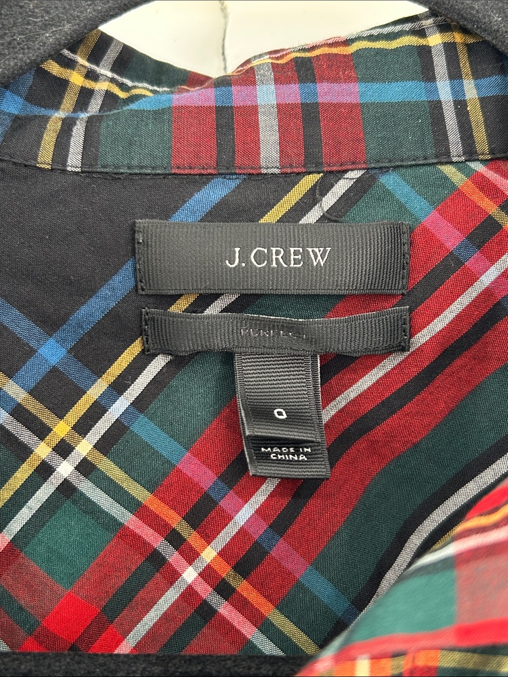 J. Crew Perfect Shirt in Stewart Plaid Size 0 - Picture 3 of 6